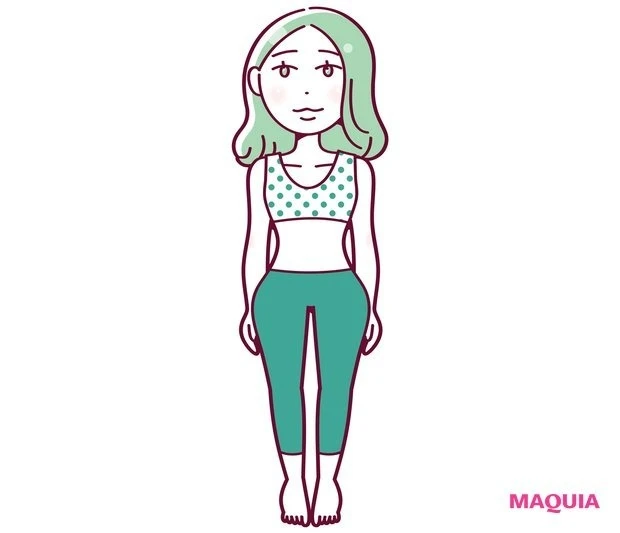 骨格ウェーブタイプの特徴は?_骨格ウェーブタイプは上半身が華奢で曲線的なボディ_2