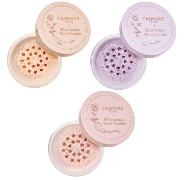 キャンメイク シークレット ビューティーパウダー 01シルキーベージュ、02シアーラベンダー、P01ラスターピンク
