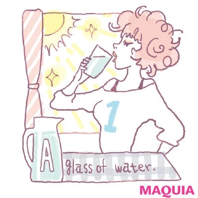 【自律神経の乱れを整えるには】自律神経を整える生活習慣1:朝はコップ1杯の水と、できれば朝食も!