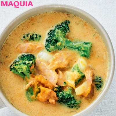 ダイエットにおすすめのスープ 豆乳味噌きな粉スープ
