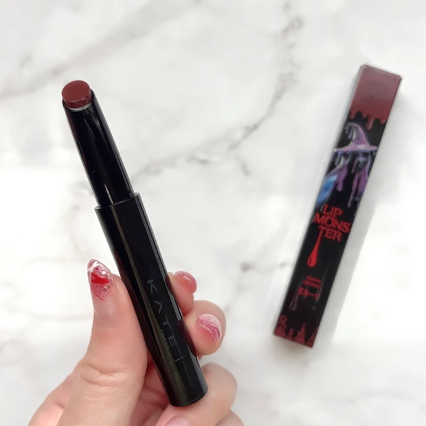 ディープローズ系カラーのリップモンスターツヤバース限定色EX-1