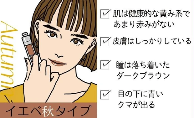 イエベ秋タイプの特徴&似合うメイク