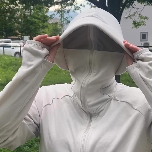 ワークマン女子・レディースクールUVサンシェードパーカーEX