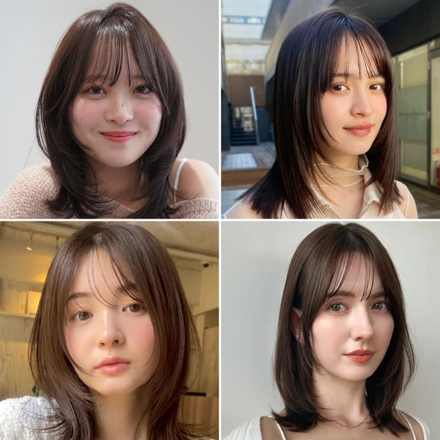 「顔まわりレイヤー×ミディアム」ヘアおすすめ30選！ 前髪あり・韓国風などトレンドスタイルを紹介