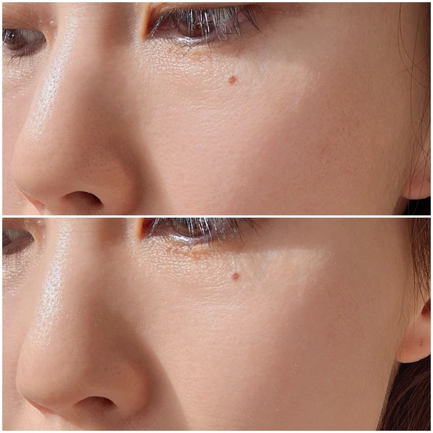 ライトリフレクティングトーンアップヴェール 仕上がり