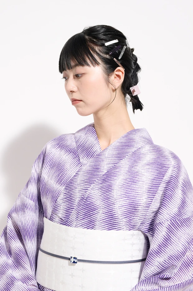 浴衣ヘアアレンジ ボブ 編み込み