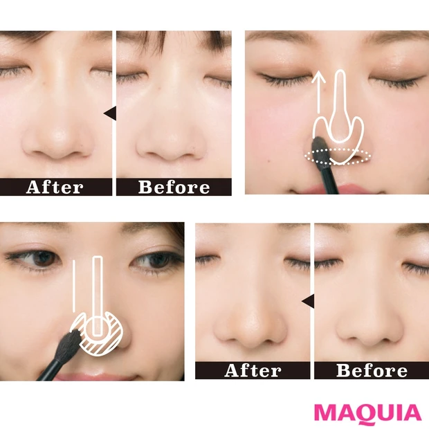 【キャラ立ち鼻が大変身】かじえりさんが教える「忘れ鼻」メイクで小顔＆美人…