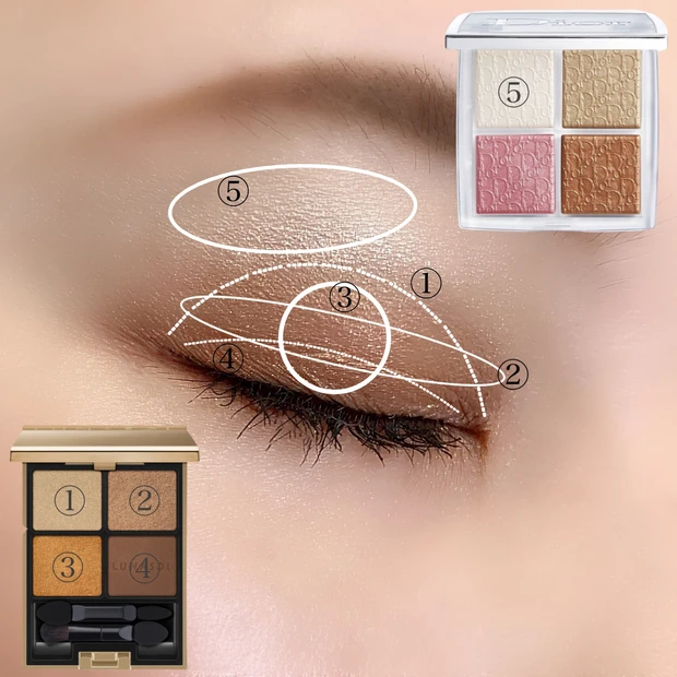 【秋コスメ2021】ツヤ肌好きにはたまらない♡Diorの新作コスメで秋メイク!【ディオールスキンフォーエヴァークチュールルミナイザー 02】_4_1