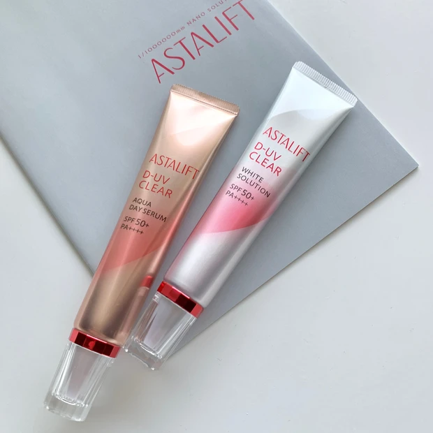 肌質・なりたい肌で選べる！ASTALIFT［アスタリフト］D-UVクリア２種の使用感・仕上がり・違いをスウォッチ多めでレビュー
_9