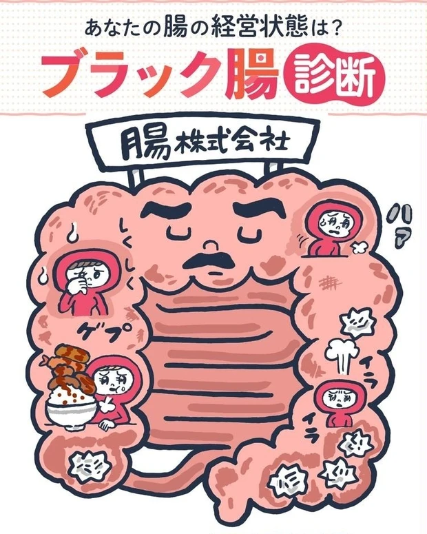 【1位】ブラック腸診断 | あなたの「腸」の経営状態は?