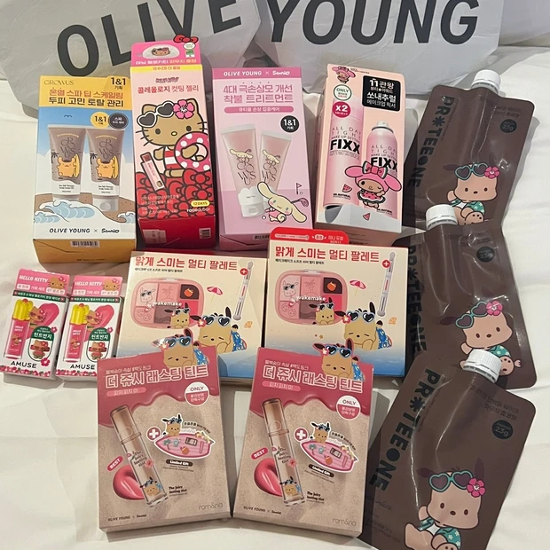 まだ買える！サンリオ×オリーブヤングコラボ。日焼けキャラが