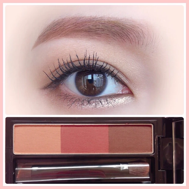 【ヴィセ リシェ アイブロウパウダー】ピンクアイブロウで垢抜けメイク♡メイク画像