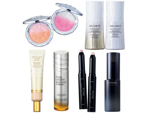 【新作・新色コスメ11選】ジルスチュアートのチークやコスメデコルテの美容液をマキアエディターズがスウォッチ＆本気レビュー！