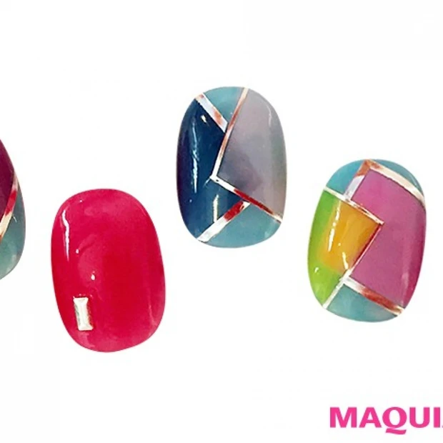 「カラーブロックネイル」は質感と色で秋らしさを演出！ 誰よりもこなれ感あ…