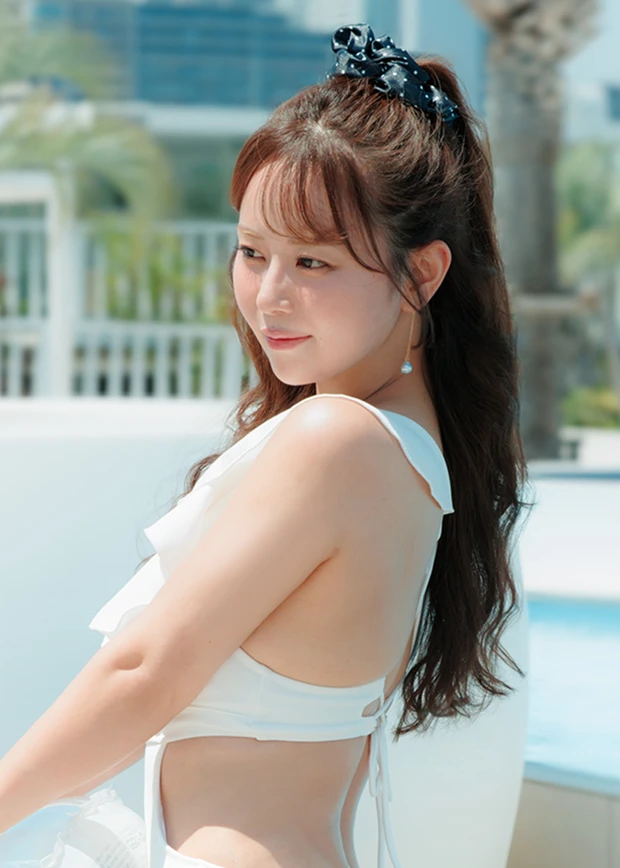 マキア ヘアアレンジ ハーフアップ プール 声優 井口裕香 2