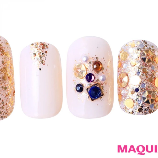 ラメの魔法で、ロゼのような華やか「ゴージャスラメ」ネイル