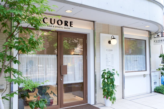 東京　肌管理　美肌　サロン　茗荷谷　CUORE HAIR＆ESTHETIC SALON　韓国発　セラピールフェイシャル　外観　入り口