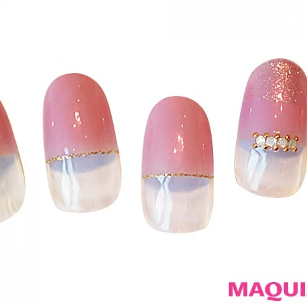 新星モテネイル♡ 女っぽピンクフレンチネイル