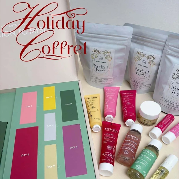 メルヴィータのホリデーは「NeRoLi herb」とコラボ！ ハーブティーを楽しめるアドベントカレンダーも【クリスマスコフレ2025】