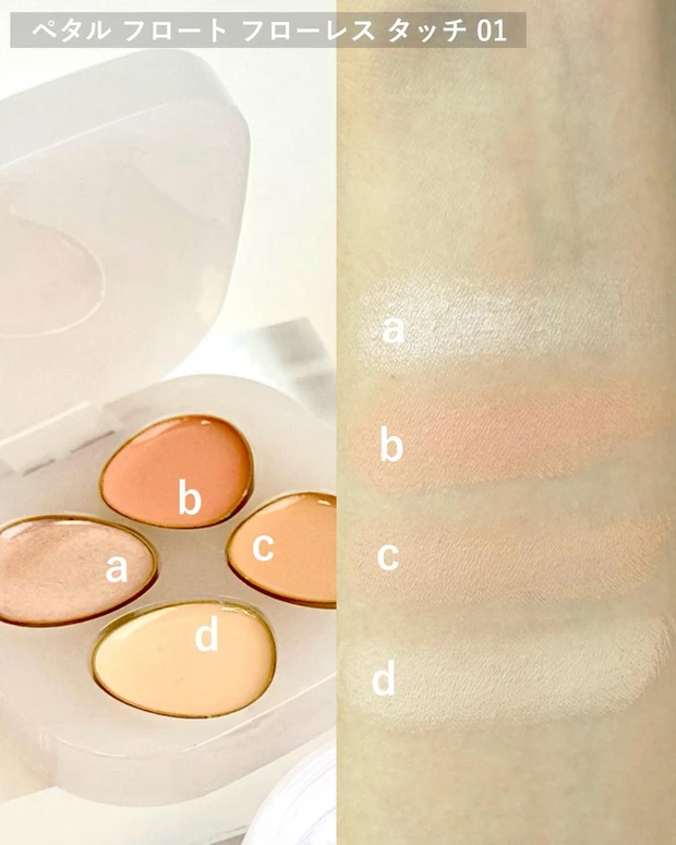 トーン ヘブンリー スイーツ ベースメイク ボックス スウォッチ