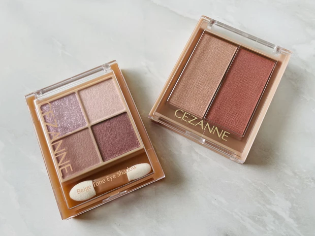 人気のプチプラコスメブランド【セザンヌ】のベージュトーンアイシャドウ・フェイスグロウカラーの新色レビュー♪_9