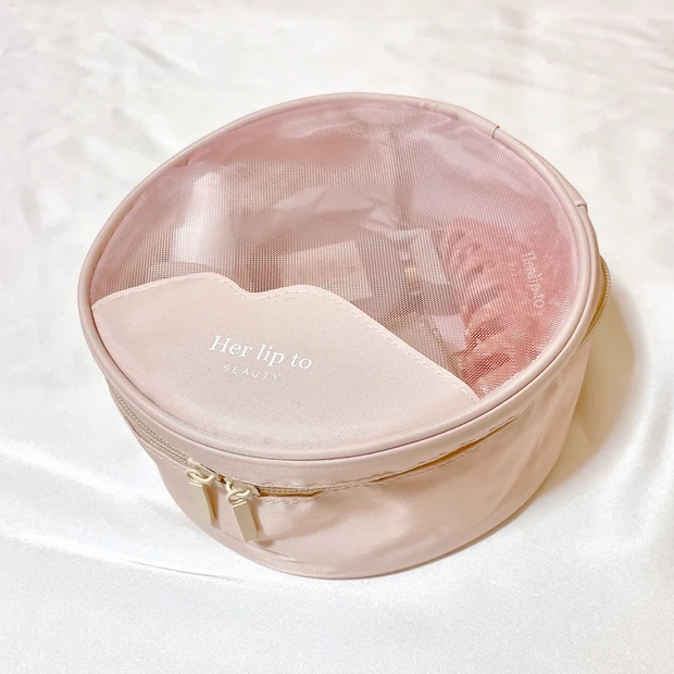 MAQUIA9月号！Herlipto BEAUTYとコラボした付録、まんまるバニティポーチが可愛すぎる♡『明日の私をHAPPYにするポジティブ美容、明日の私をMAKEしよう』
 _3_2