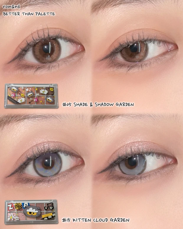 ロムアンド romand GD GDRAGON コラボ 限定 コスメ 韓国 ZO&FRIENDS アイシャドウ 比較 Qoo10