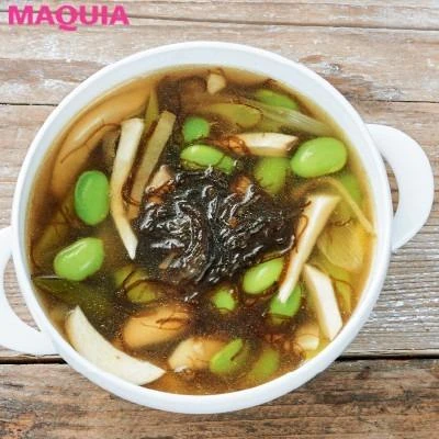 ダイエットにおすすめのスープ 枝豆ともずくのスープ