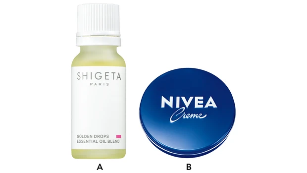 Original Technique　「ニベアにSHIGETAのエッセンシャルオイルを数滴混ぜて使う」