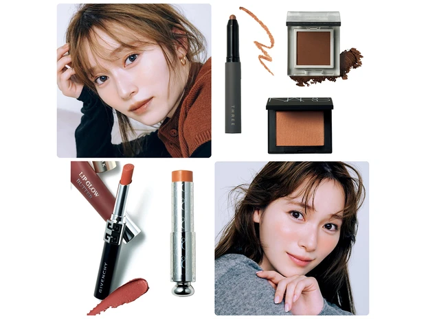 【最新ブラウンメイクおすすめコスメ25選】リップ・アイシャドウ・チークをアプデ！HOW TOもご紹介