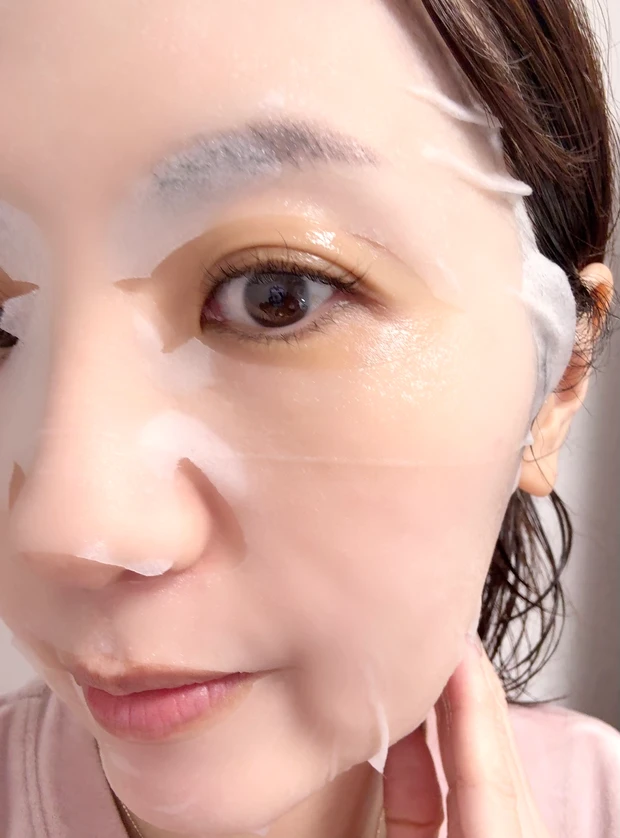 フラルネ/ディープモイスト マスク 実際に使用した様子