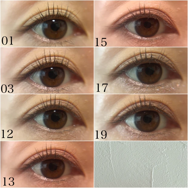 ブルベ夏におすすめのヒンス シングルアイシャドウ スウォッチ