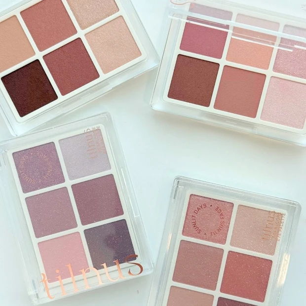 tilnus（ティルナス）の新作アイ&ハイライトパレットを全色スウォッチ！パールきらめく6色がセットに