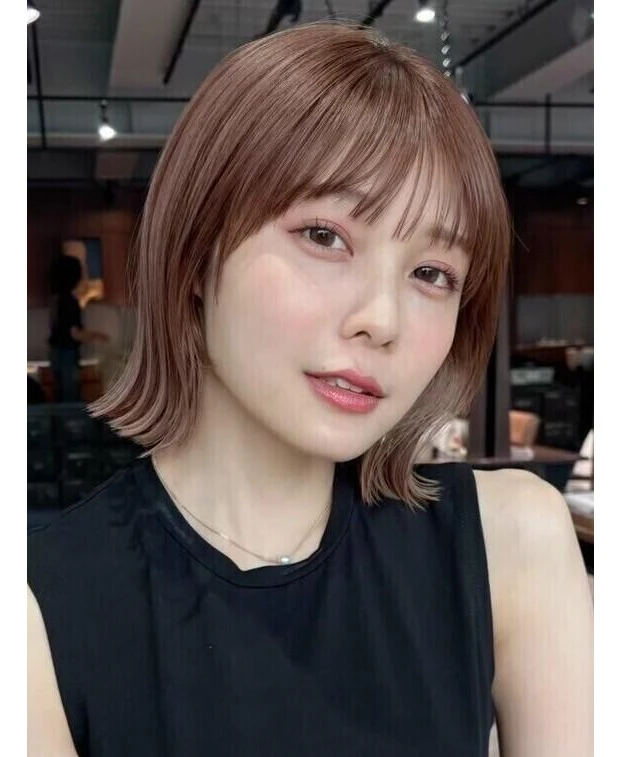 冬 ヘアカラー 明るめ ショコラグレージュ