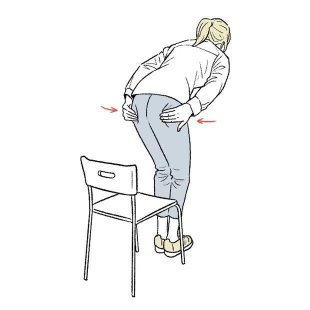 腰に負担をかけない座り方