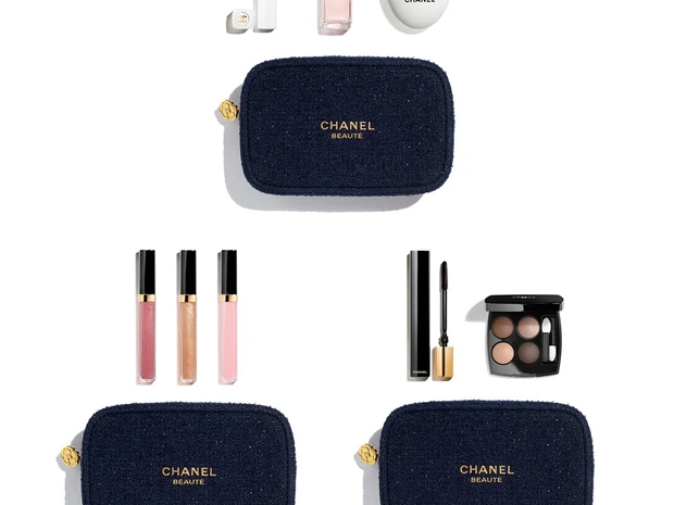 限定　シャネル　ルージュココ グロストリオ セット　クリスマスコフレ　ポーチ CHANEL(シャネル) シャネル ルージュ ココ グロス トリオ セット