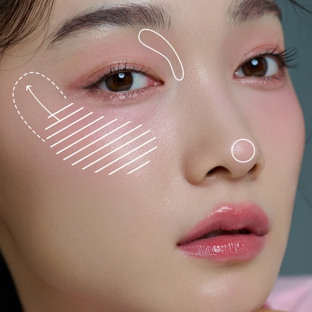 プチプラコスメ ピンクメイク 福岡玲衣 チークメイク やり方 簡単