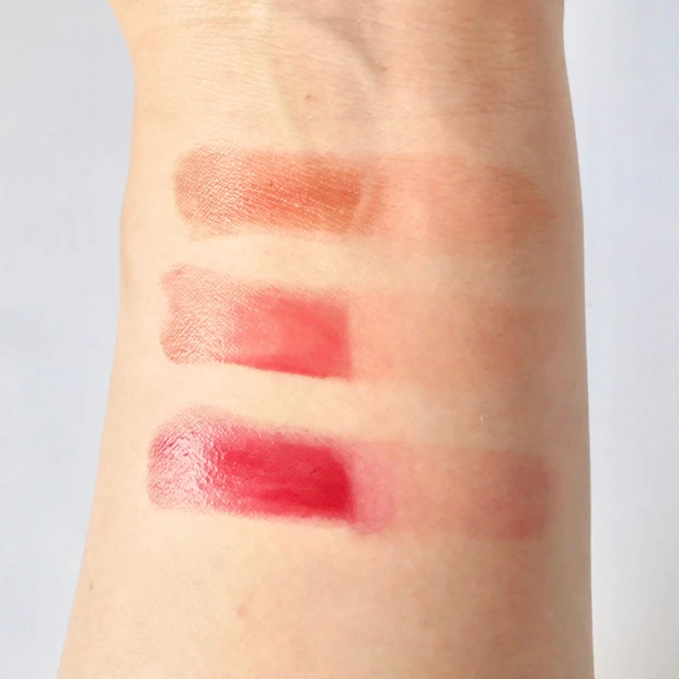 キャンメイク(CANMAKE) むちぷるティント 全色スウォッチ