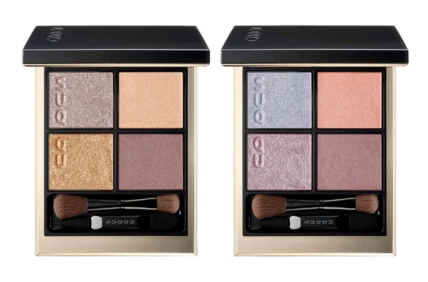 夏　アイシャドウ　SUQQU シグニチャー カラー アイズ 154 暮相 KUREAI 155 藤二藍 FUJIFUTAAI