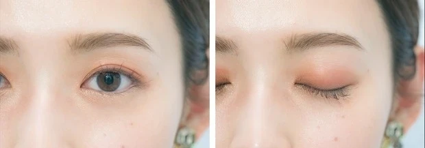 ジルスチュアート ブルームクチュール アイズ 06 honey gerbera 白石聖 アイメイクHOWTO①