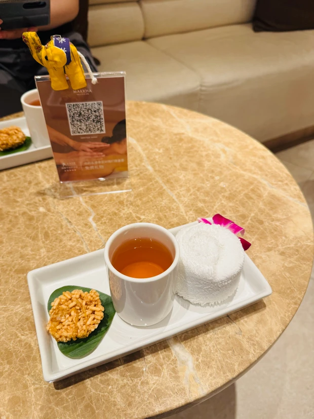 MAKKHA HEALTH&SPAのウェルカムドリンク