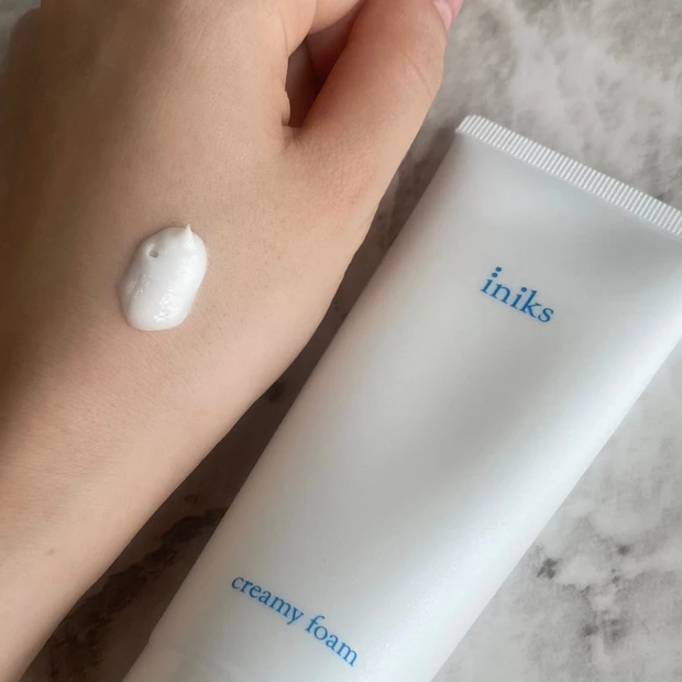 【大人敏感肌ケア】ヒルドイドの製薬会社マルホが手掛けるiniks(イニクス) クリーミィ フォームの弾力泡がすごかった!_3