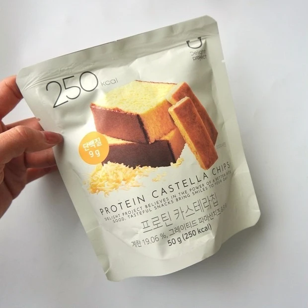 MAQUIAインフルエンサーが推す! オリーブヤング(OLIVE YOUNG) おすすめコスメ【お菓子・お土産編】 Delight Project(ディライトプロジェクト)プロテインカステラチップス