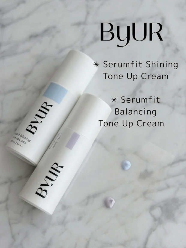 透明感は事前に仕込むべし！【 𝗕𝘆𝗨𝗥 】から２つのトーンアップクリームクリーム爆誕_1