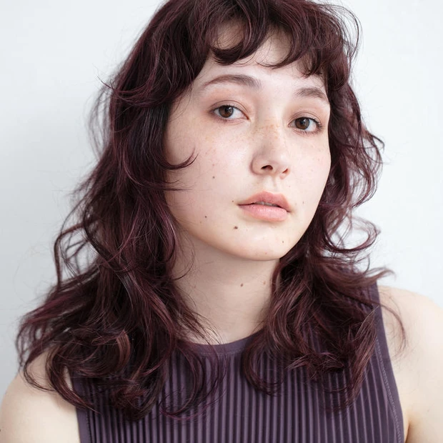 髪色 一覧 ブルべ夏 ラベンダーブラウン