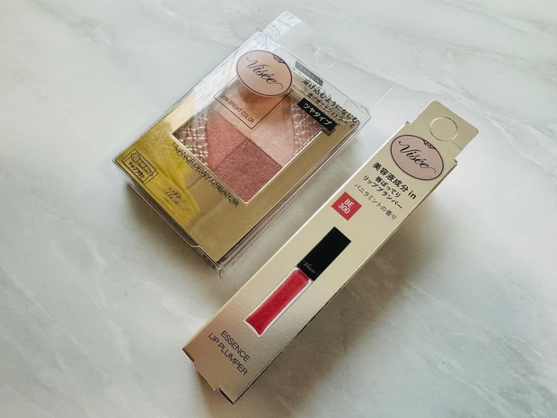 Viseeのエッセンスリッププランパーとニュアンスデューイクリエイター