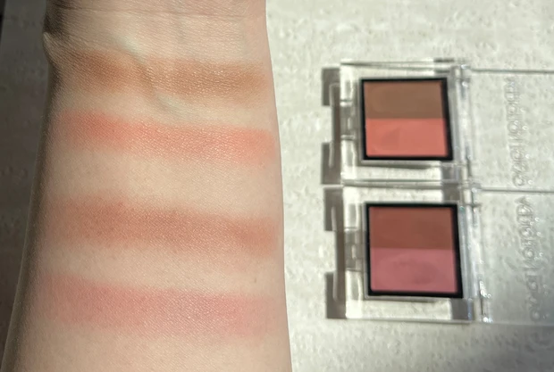 【カラーニュアンスアイブロウで一気にお洒落顔！】ADDICTIONの夏コレから発色◎粉とびしにくい優秀アイブロウパウダープレスド デュオ アイブロウ　005 Apricot Duo 006 Berry Duoをご紹介！_4