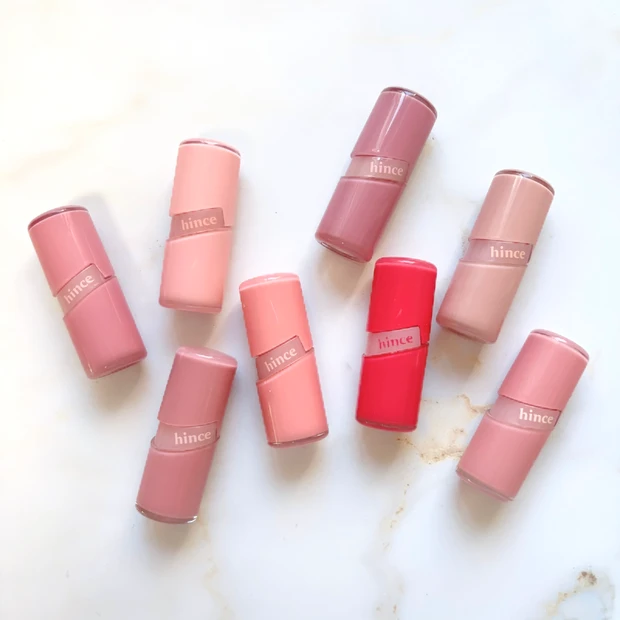 hince ロウグロウジェルティントミニ ミニサイズ比較集合写真