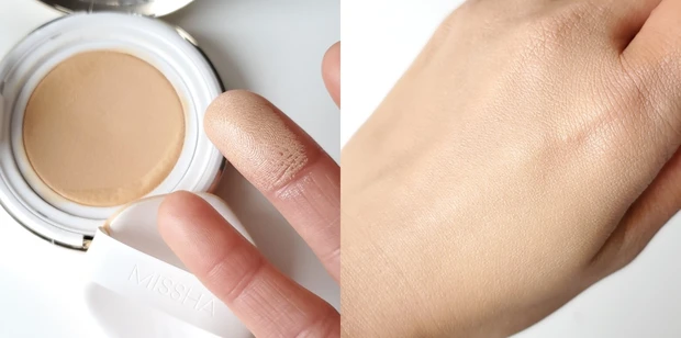 ミシャ グロウ クッション ライト NO.23 サンド 使用感