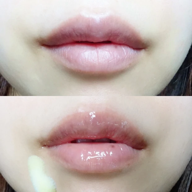 MACリップガラス ブロウ ジンジャ ジンガーの使用感写真